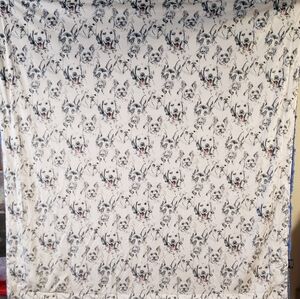 New 50x60 Dog Sketch on Bella Minky Throw